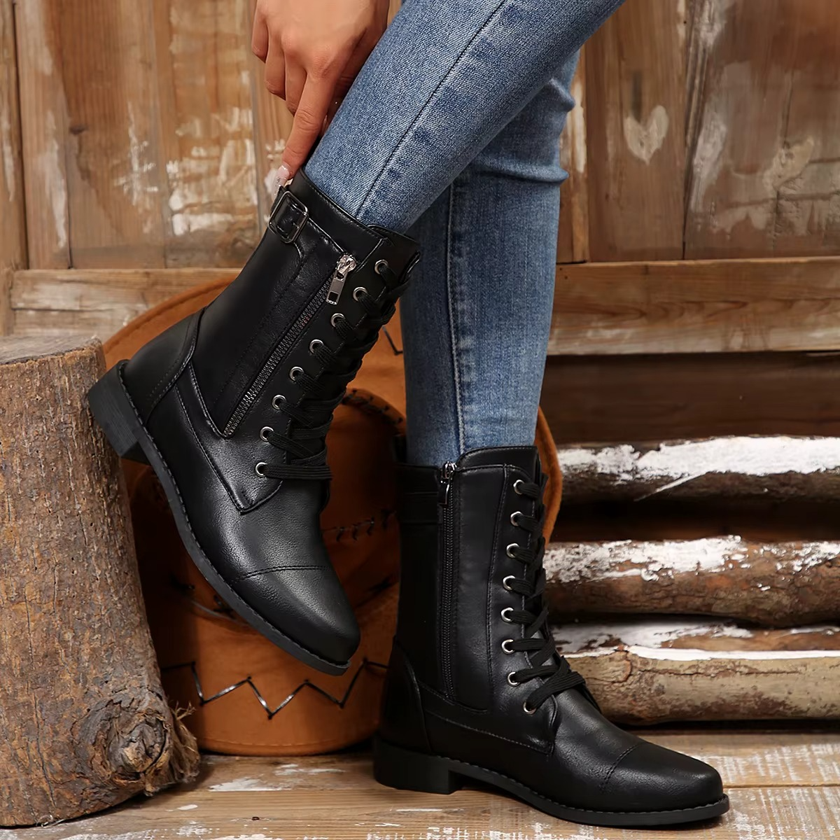 Bottines à Lacets Amular
