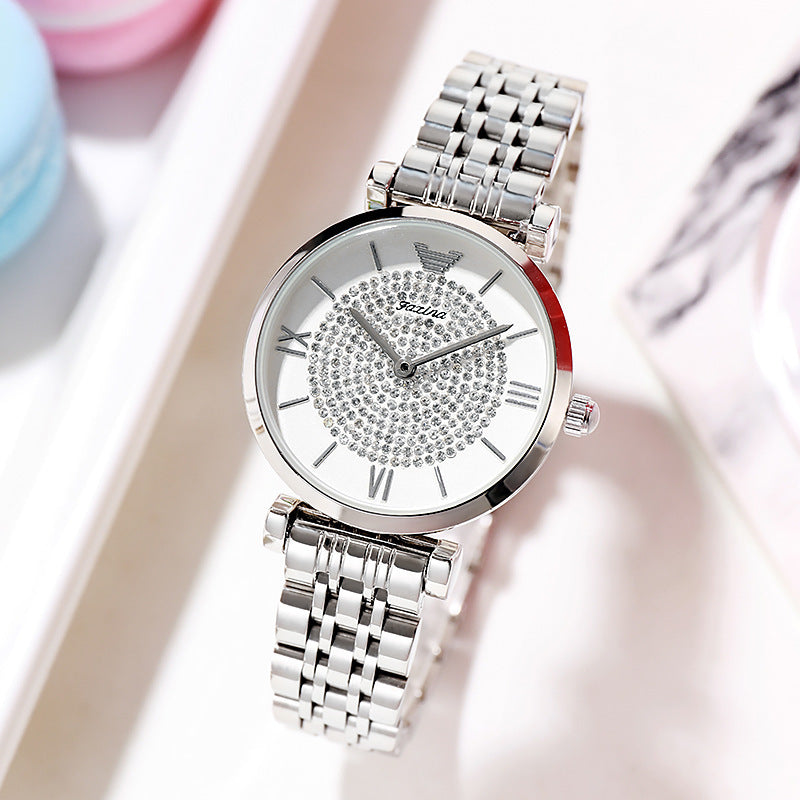 Ensemble montre électronique et collier “Full of Star” – Parure bijou pour femme