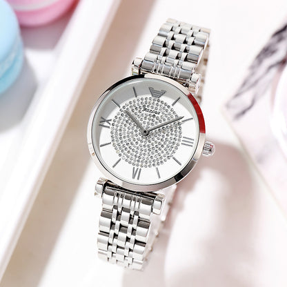 Ensemble montre électronique et collier “Full of Star” – Parure bijou pour femme