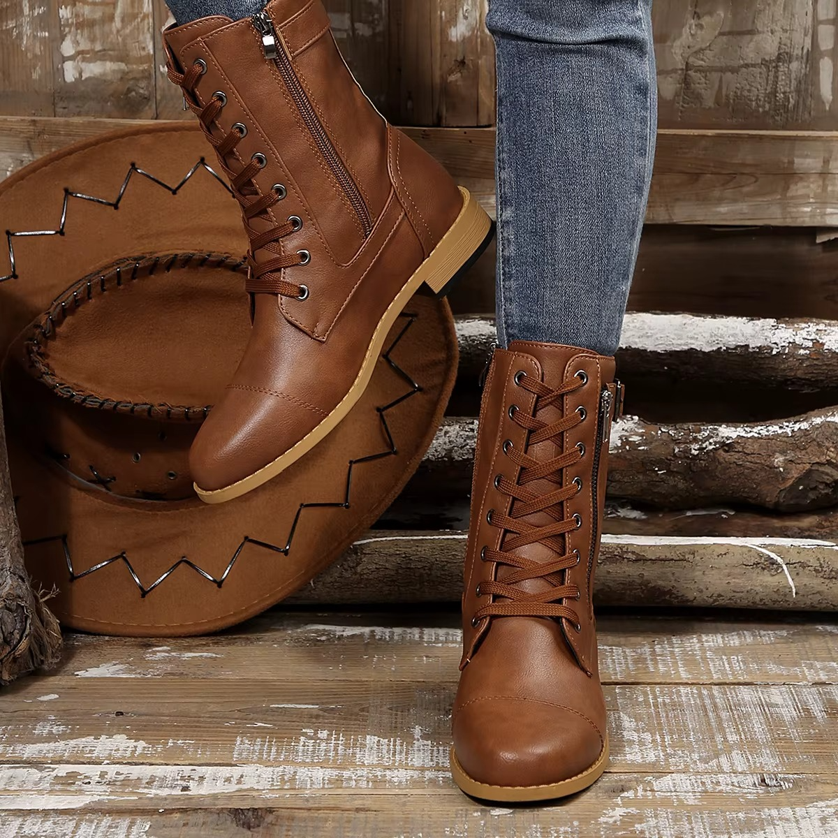 Bottines à Lacets Amular
