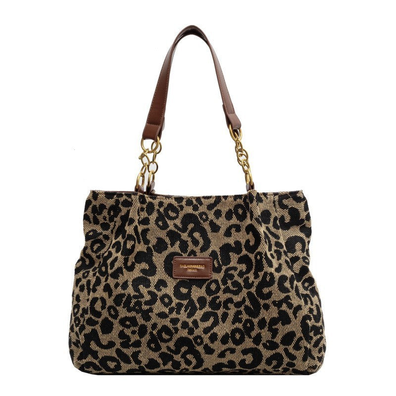 Sac Femme Léopard à Épaule – Grand Cabas Tendance